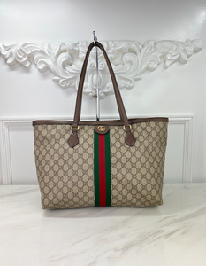 GUCCI OPHIDIA GG SHOPPING TOTE