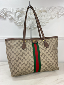 GUCCI OPHIDIA GG SHOPPING TOTE