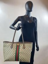 GUCCI OPHIDIA GG SHOPPING TOTE