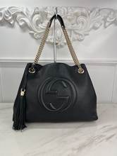 GUCCI SOHO CHAIN SHOULDER BAG (BLACK)