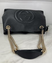 GUCCI SOHO CHAIN SHOULDER BAG (BLACK)