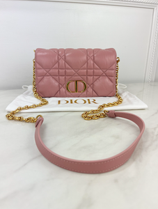 DIOR CALFSKIN MACROCANNAGE MINI CARO BAG