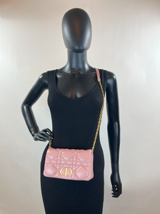 DIOR CALFSKIN MACROCANNAGE MINI CARO BAG