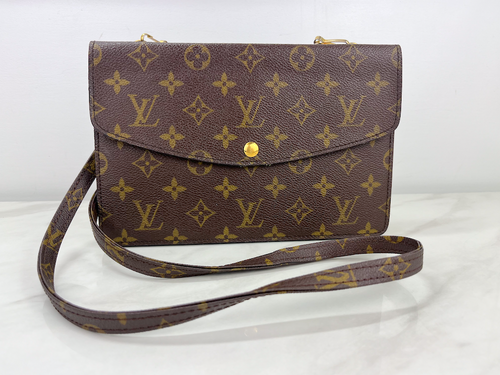 LOUIS VUITTON RABAT DOUBLE POCHETTE CROSSBODY