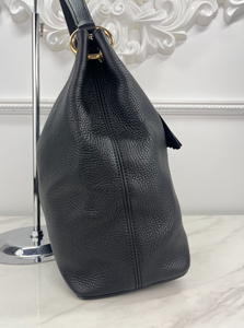 GUCCI SOHO HOBO PEBBLED CALFSKIN (BLACK)