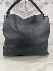 GUCCI SOHO HOBO PEBBLED CALFSKIN (BLACK)