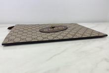 GUCCI GG SUPREME MONOGRAM NEO VINTAGE ZIP WRISTLET POUCH