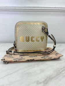 GUCCI X SEGA CALFSKIN GUCCY STARS MINI DOME CROSSBODY BAG