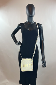 GUCCI X SEGA CALFSKIN GUCCY STARS MINI DOME CROSSBODY BAG