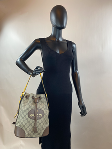 GUCCI NEO VINTAGE BUCKET BACKPACK (MEDIUM SIZE)