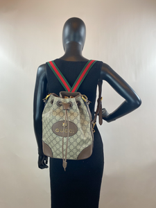 GUCCI NEO VINTAGE BUCKET BACKPACK (MEDIUM SIZE)