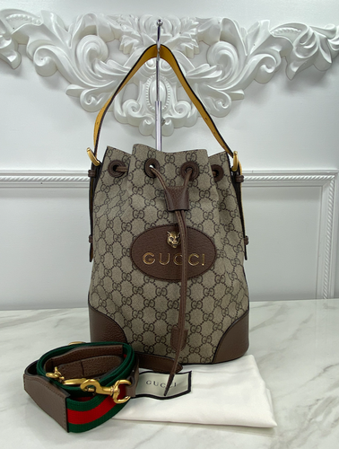 GUCCI NEO VINTAGE BUCKET BACKPACK (MEDIUM SIZE)