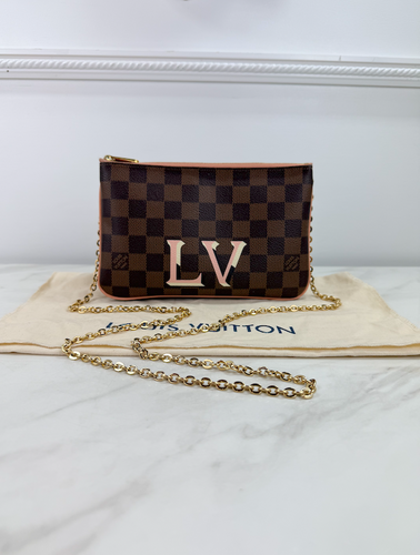 LOUIS VUITTON DOUBLE ZIP POCHETTE DE