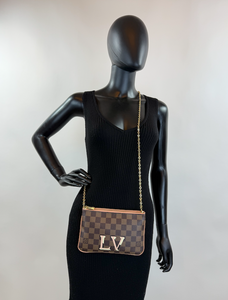 LOUIS VUITTON DOUBLE ZIP POCHETTE DE