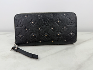 LOUIS VUITTON WALLET  ZIPPY STUDDED (BLACK - LIMITED EDITION)