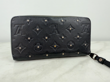 LOUIS VUITTON WALLET  ZIPPY STUDDED (BLACK - LIMITED EDITION)
