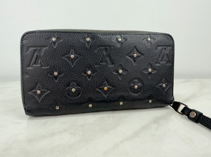 LOUIS VUITTON WALLET  ZIPPY STUDDED (BLACK - LIMITED EDITION)