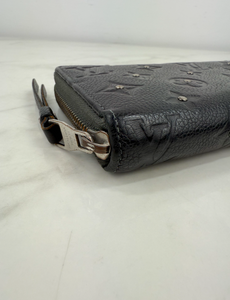 LOUIS VUITTON WALLET  ZIPPY STUDDED (BLACK - LIMITED EDITION)