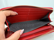 GUCCI GG MARMONT CONTINENTAL ZIP WALLET (RED)