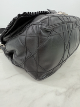 DIOR CANNAGE RUFFLE NEW LOCK FLAP (LAMBSKIN - BLACK)