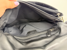 DIOR CANNAGE RUFFLE NEW LOCK FLAP (LAMBSKIN - BLACK)