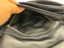 DIOR CANNAGE RUFFLE NEW LOCK FLAP (LAMBSKIN - BLACK)