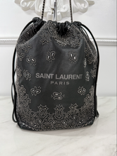 YSL TEDDY STUDDED BANDANA BUCKET BAG LIMITED EDITION