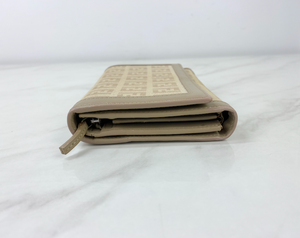 FENDI FF ZUCCA CANVAS COMPACT WALLET