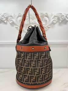 FENDI ZUCCA PALAZZO LARGE BUCKET BAG