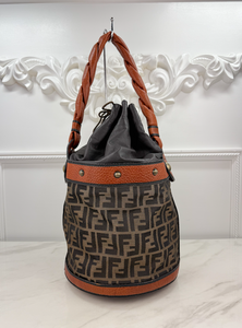 FENDI ZUCCA PALAZZO LARGE BUCKET BAG
