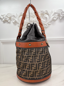 FENDI ZUCCA PALAZZO LARGE BUCKET BAG