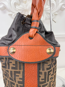 FENDI ZUCCA PALAZZO LARGE BUCKET BAG