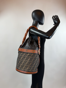 FENDI ZUCCA PALAZZO LARGE BUCKET BAG