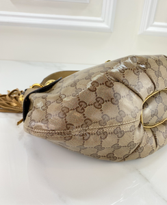 GUCCI CRYSTAL BABOUSKA HEART HOBO (SMALL)