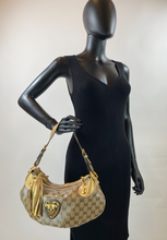 GUCCI CRYSTAL BABOUSKA HEART HOBO (SMALL)