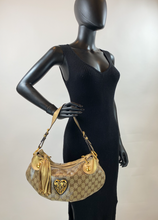 GUCCI CRYSTAL BABOUSKA HEART HOBO (SMALL)