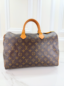 *COMBO DEAL* LOUIS VUITTON SPEEDY 35 MONO WITH LOCK + KEY & COMPACT WALLET