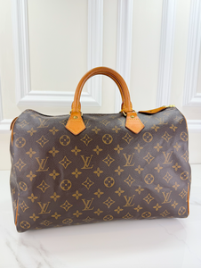 *COMBO DEAL* LOUIS VUITTON SPEEDY 35 MONO WITH LOCK + KEY & COMPACT WALLET