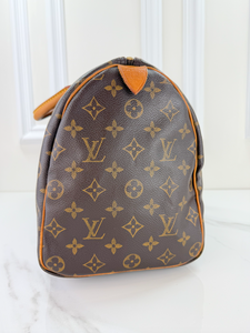 *COMBO DEAL* LOUIS VUITTON SPEEDY 35 MONO WITH LOCK + KEY & COMPACT WALLET