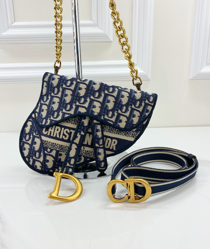 DIOR OBLIQUE SADDLE BELT BAG / CROSSBODY