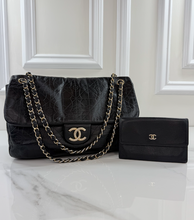 *COMBO DEAL* CHANEL "ROCK IN MOSCOW" JUMBO FLAP + WALLET  (BLACK - CALFSKIN)