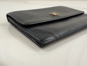 *COMBO DEAL* CHANEL "ROCK IN MOSCOW" JUMBO FLAP + WALLET  (BLACK - CALFSKIN)