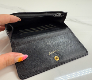 *COMBO DEAL* CHANEL "ROCK IN MOSCOW" JUMBO FLAP + WALLET  (BLACK - CALFSKIN)