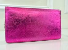 CHANEL METALLIC CALFSKIN BOW YEN WALLET / WOC