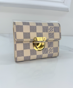 LOUIS VUITTON WALLET KOALA COMPACT TRIFOLD AZUR