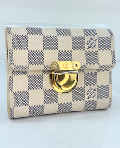 LOUIS VUITTON WALLET KOALA COMPACT TRIFOLD AZUR