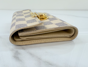 LOUIS VUITTON WALLET KOALA COMPACT TRIFOLD AZUR