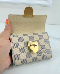 LOUIS VUITTON WALLET KOALA COMPACT TRIFOLD AZUR