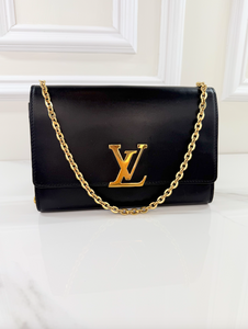 LOUIS VUITTON CALFSKIN CHAIN LOUISE GM NM