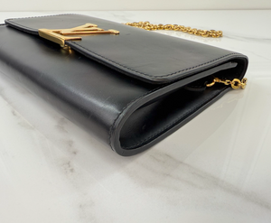 LOUIS VUITTON CALFSKIN CHAIN LOUISE GM NM